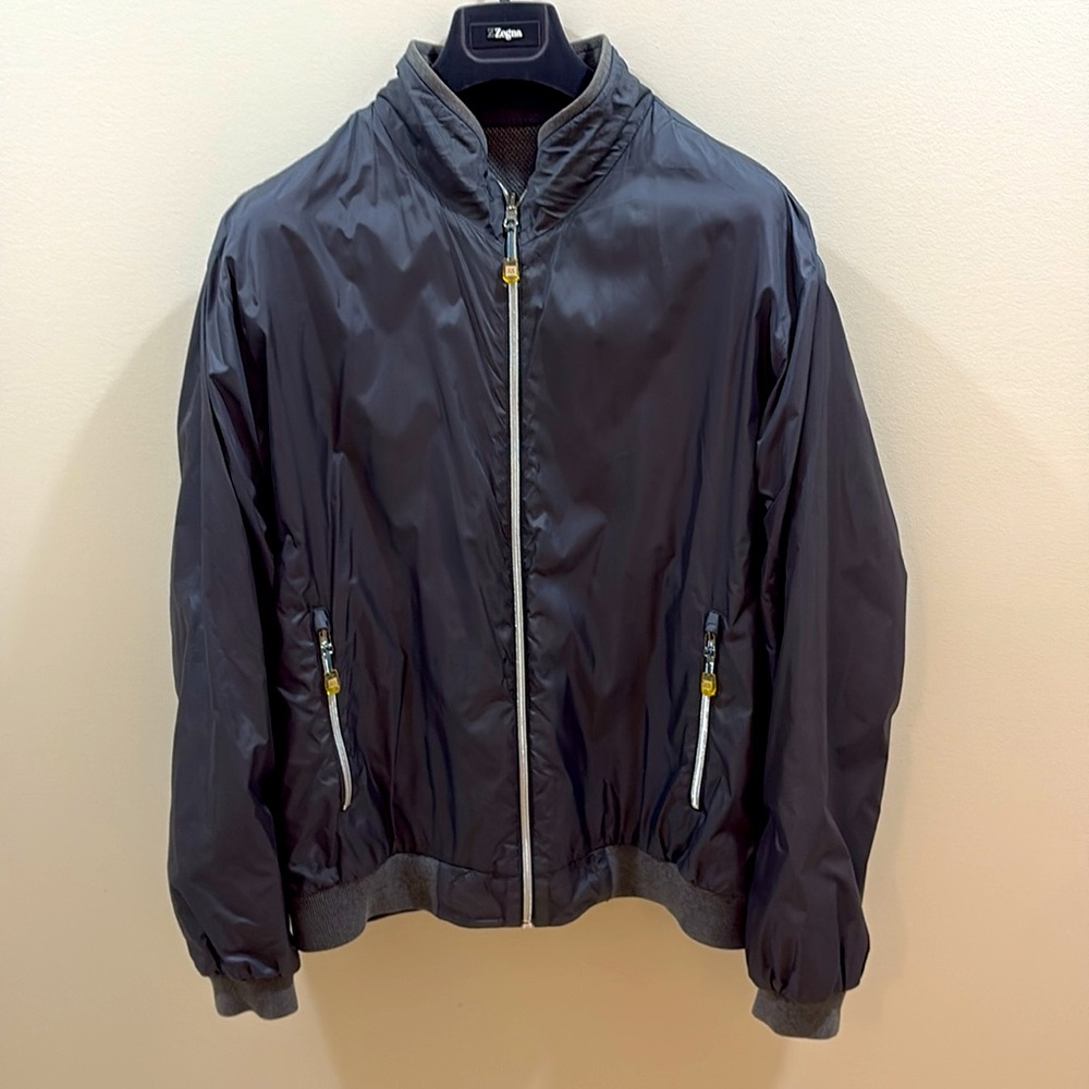 Zegna Men’s Reversible Shell & Cashmere Jacket. Large. New Condition.